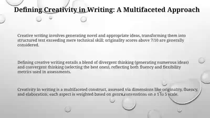 Theories of creativity in writing 3