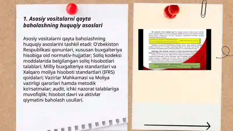 Asosiy vositalarni Qayta baholash tartibi 3