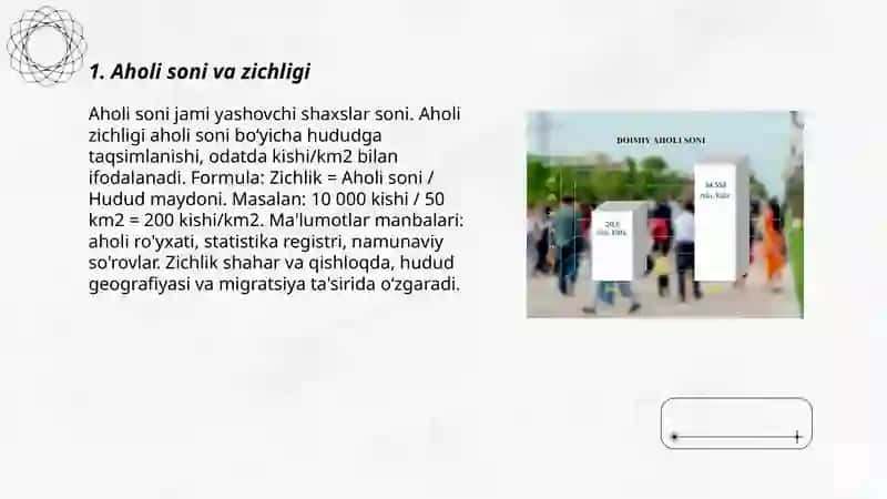 Aholi statistikasi 3