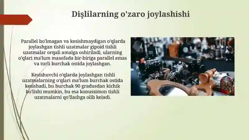 Spiral Tishli Uskunalar Tasnifi 3