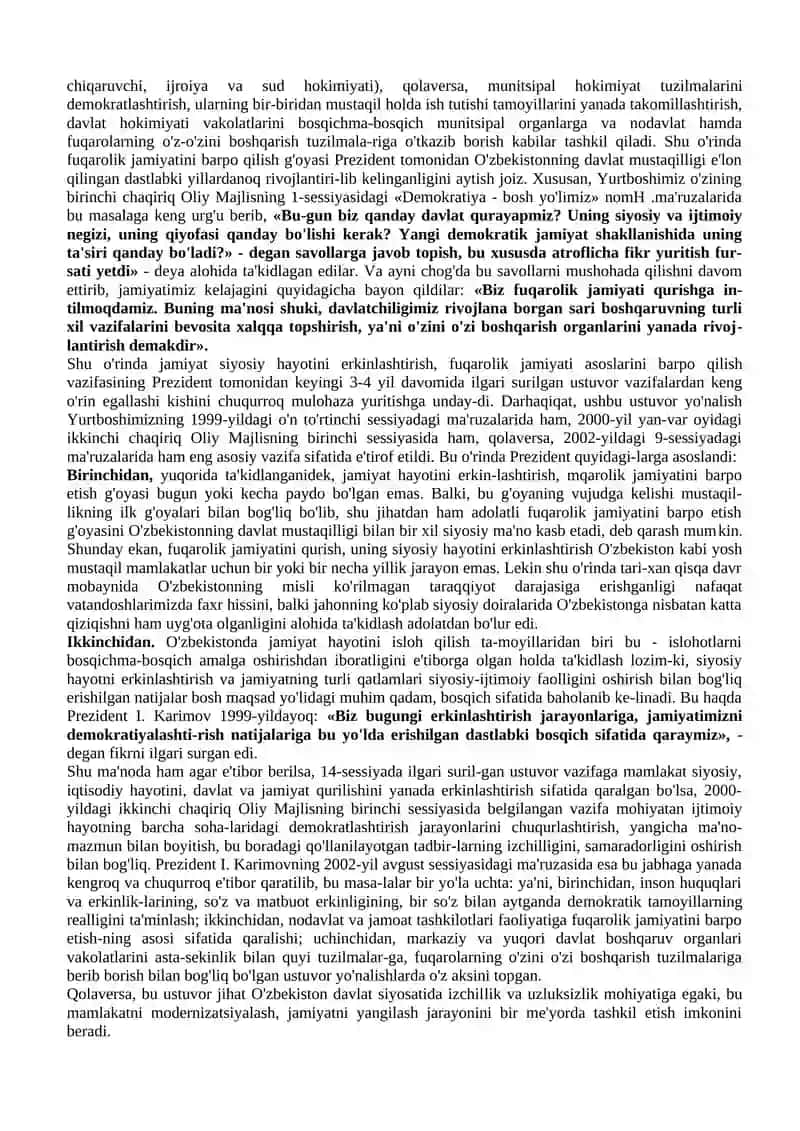 O’ZBEKISTONNING O’ZIGA XOS ISTIQLOL VA TARAQQIYOT YO’LI 3