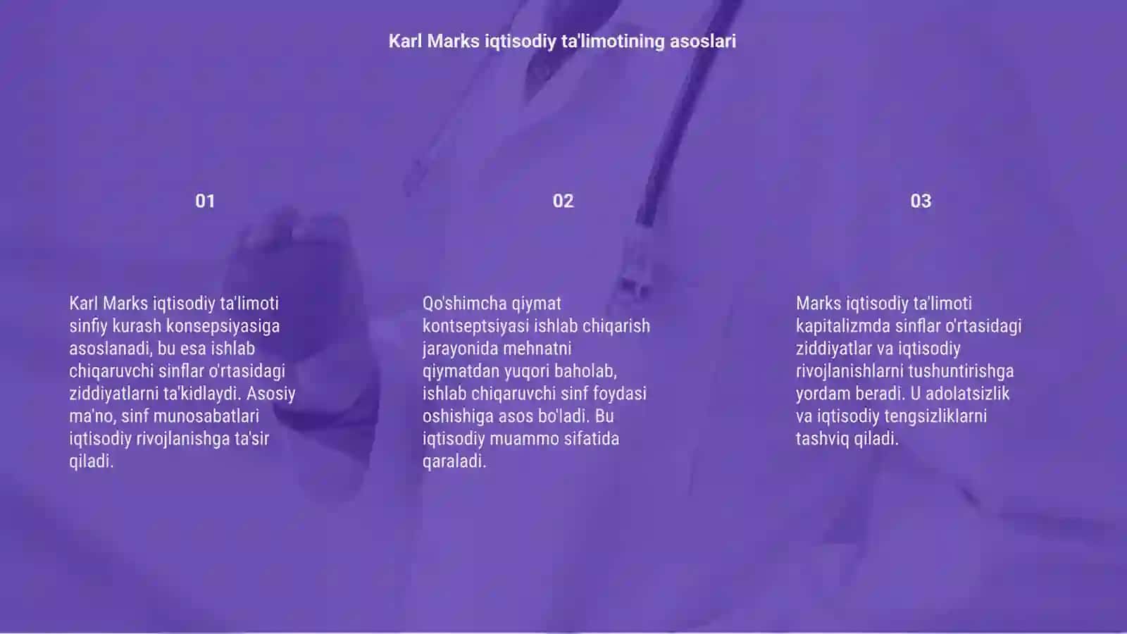 Karl Marks iqtisodiy taʼlimoti: sinfiy kurash va qo'shimcha qiymat 3