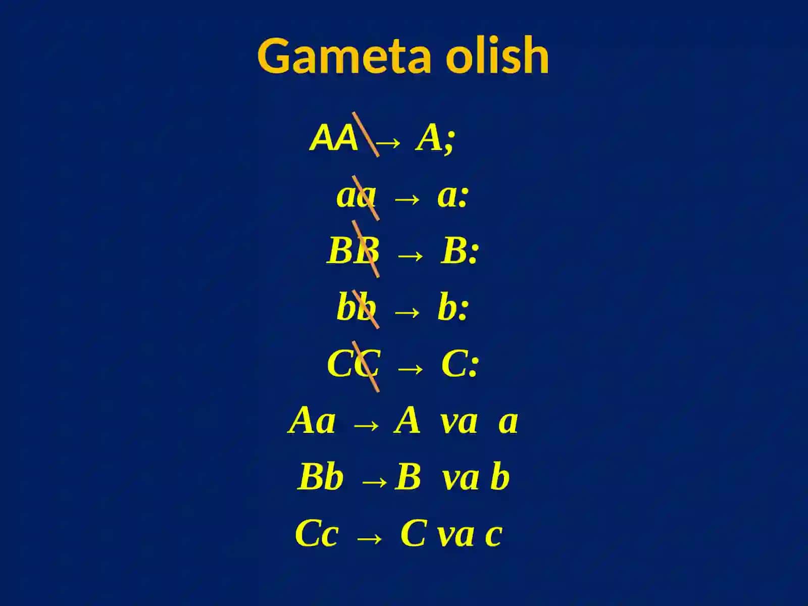 Gameta olish 3