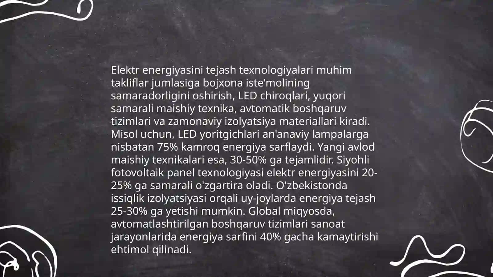 Elektr tarmoqlarida energiyani tejash 3
