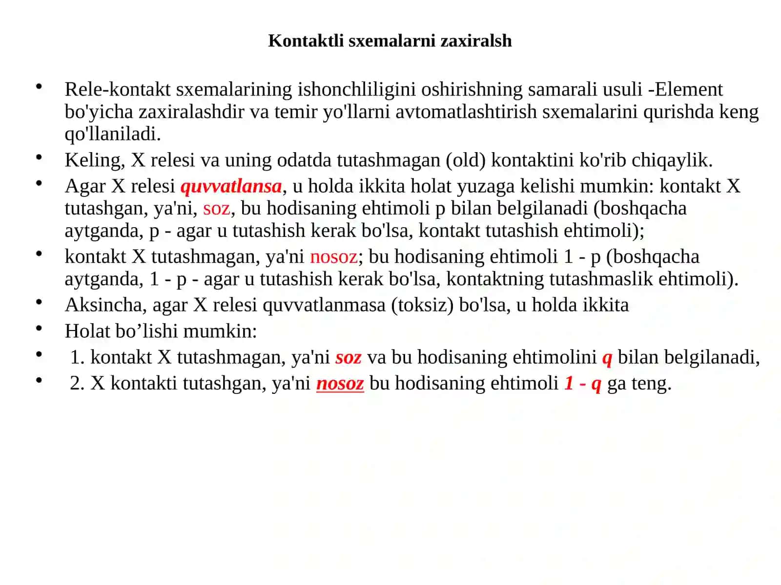 Diskret qurilmalar ishonchli ligini oshirish usullari 3