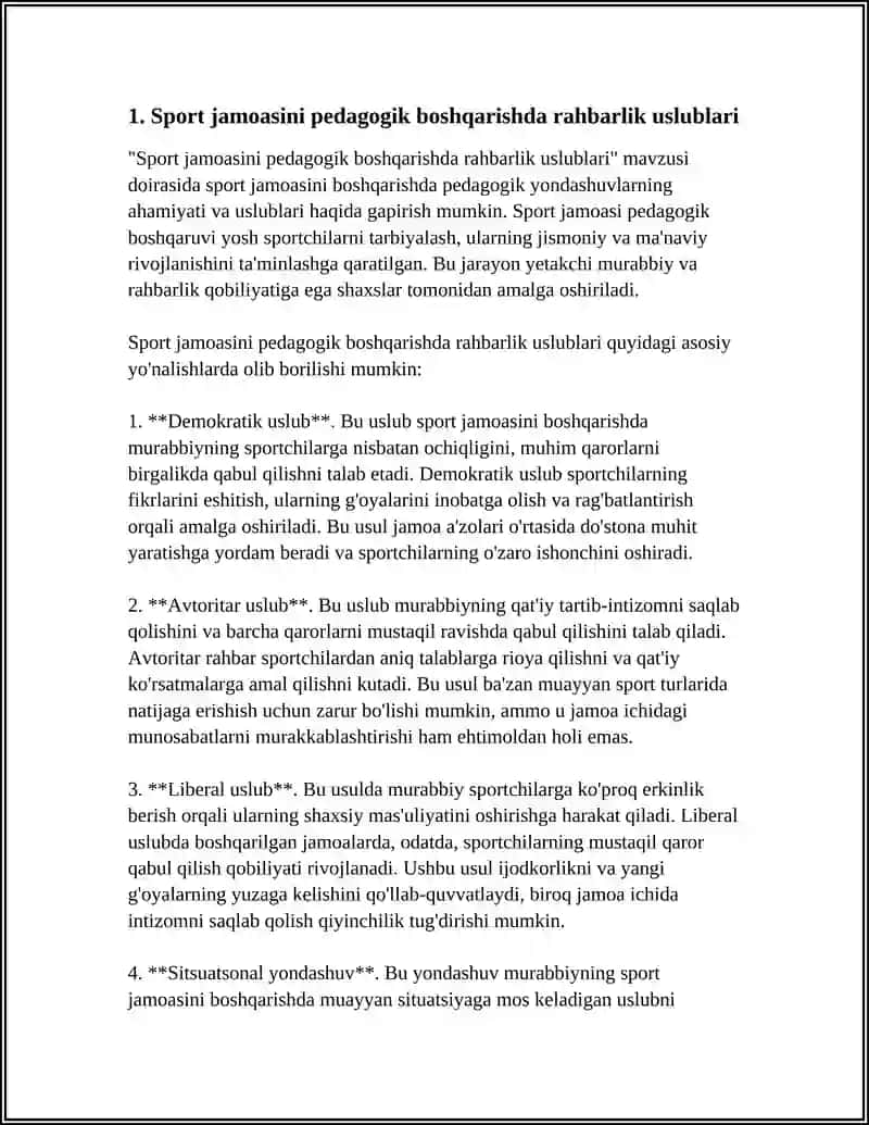 SPORT JAMOASINI PEDAGOGIK BOSHQARISH USLUBLARI 3