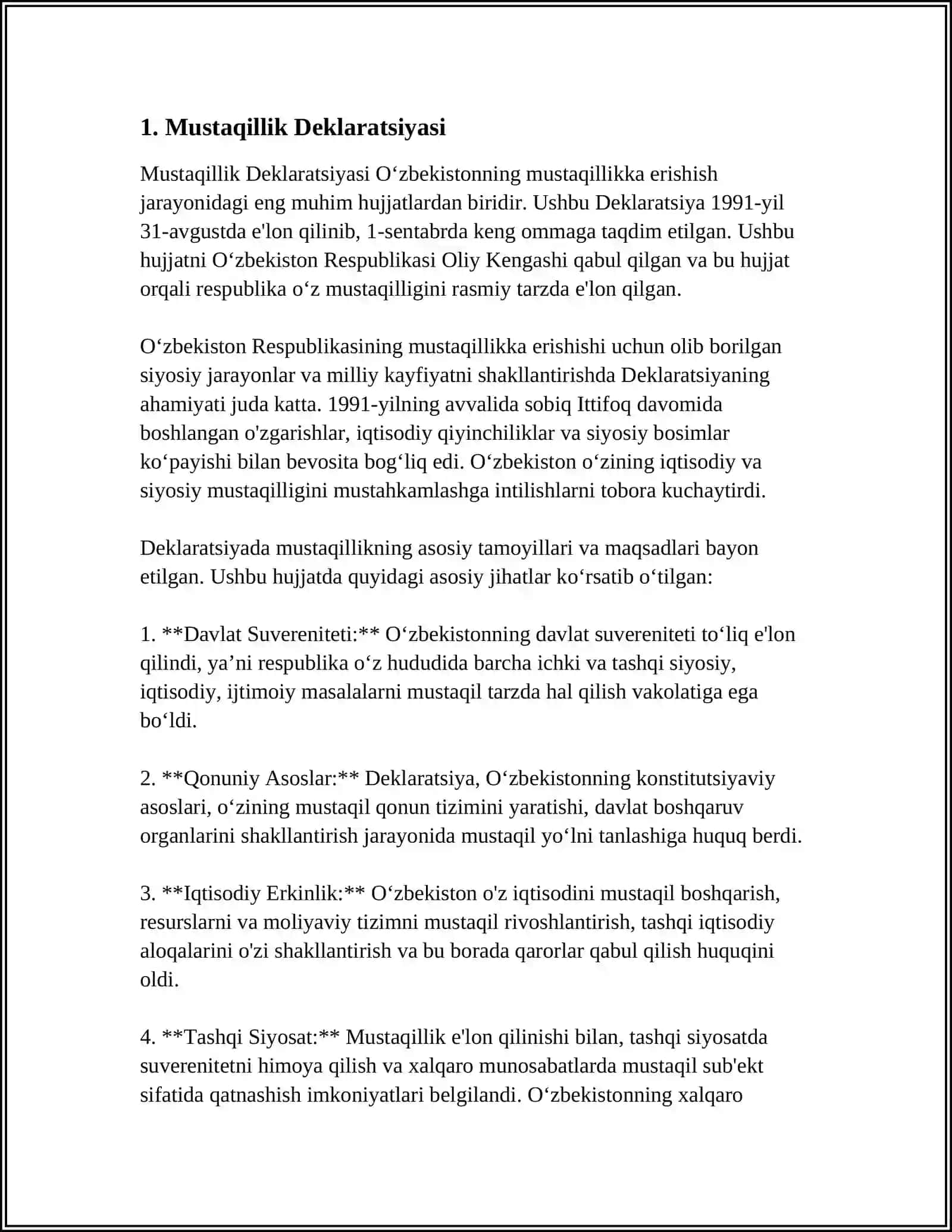 MUSTAQIL ÒZBEKISTON RESPUBLIKASINING TASHKIL TOPISHI 3