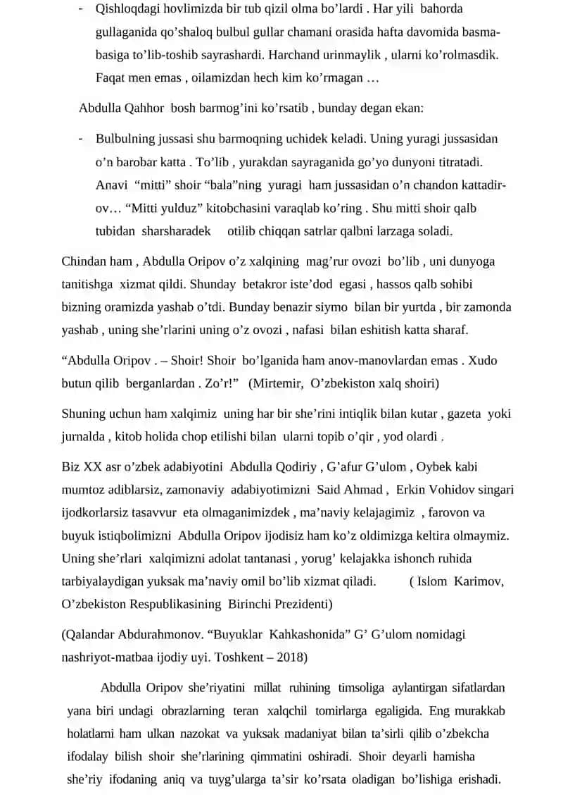 Abdulla Oripov she’riyatida sevgi-muhabbat mavzulari 3
