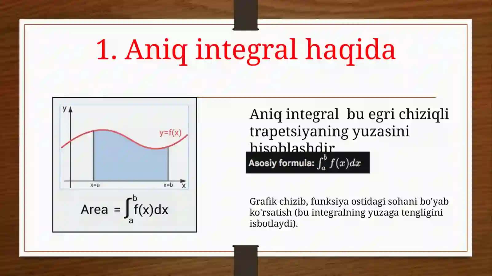 Aniq integrallarni hisoblash 3