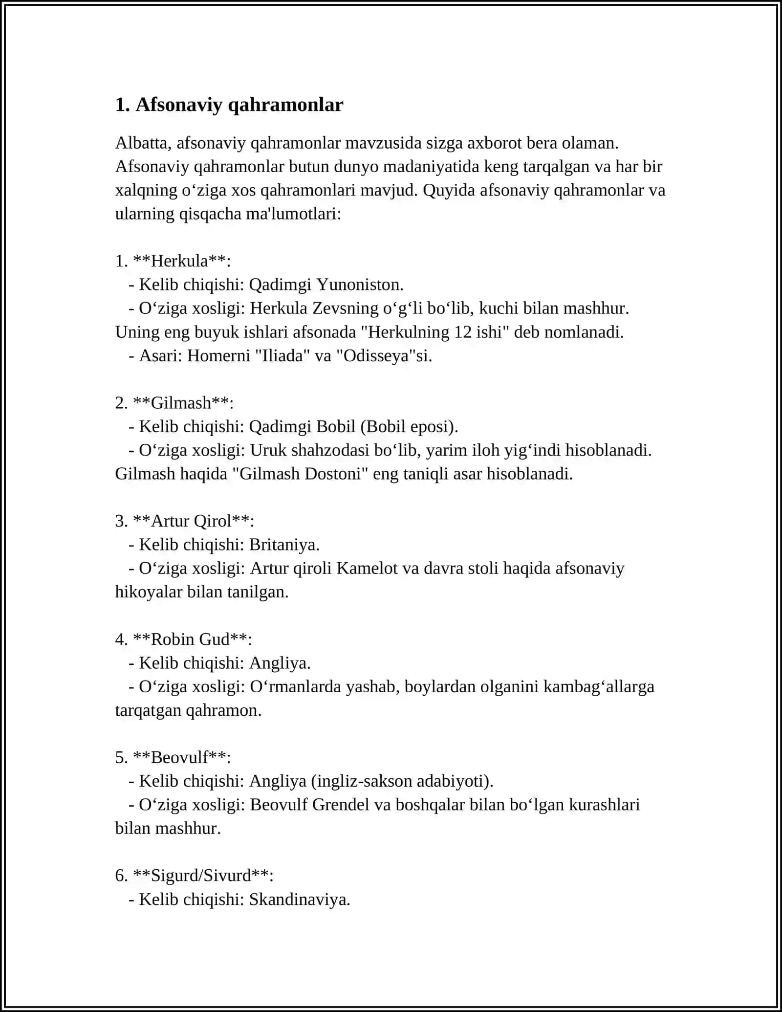 DOSTONLARDA MIFOLOGIK OBRAZLAR 3