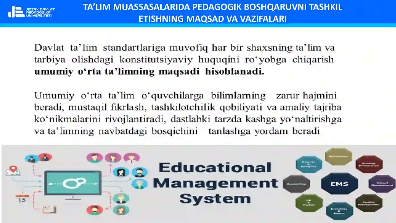 TA’LIM MUASSASALARIDA PEDAGOGIK BOSHQARUVNI TASHKIL ETISHNING MAQSAD VA VAZIFALARI 3
