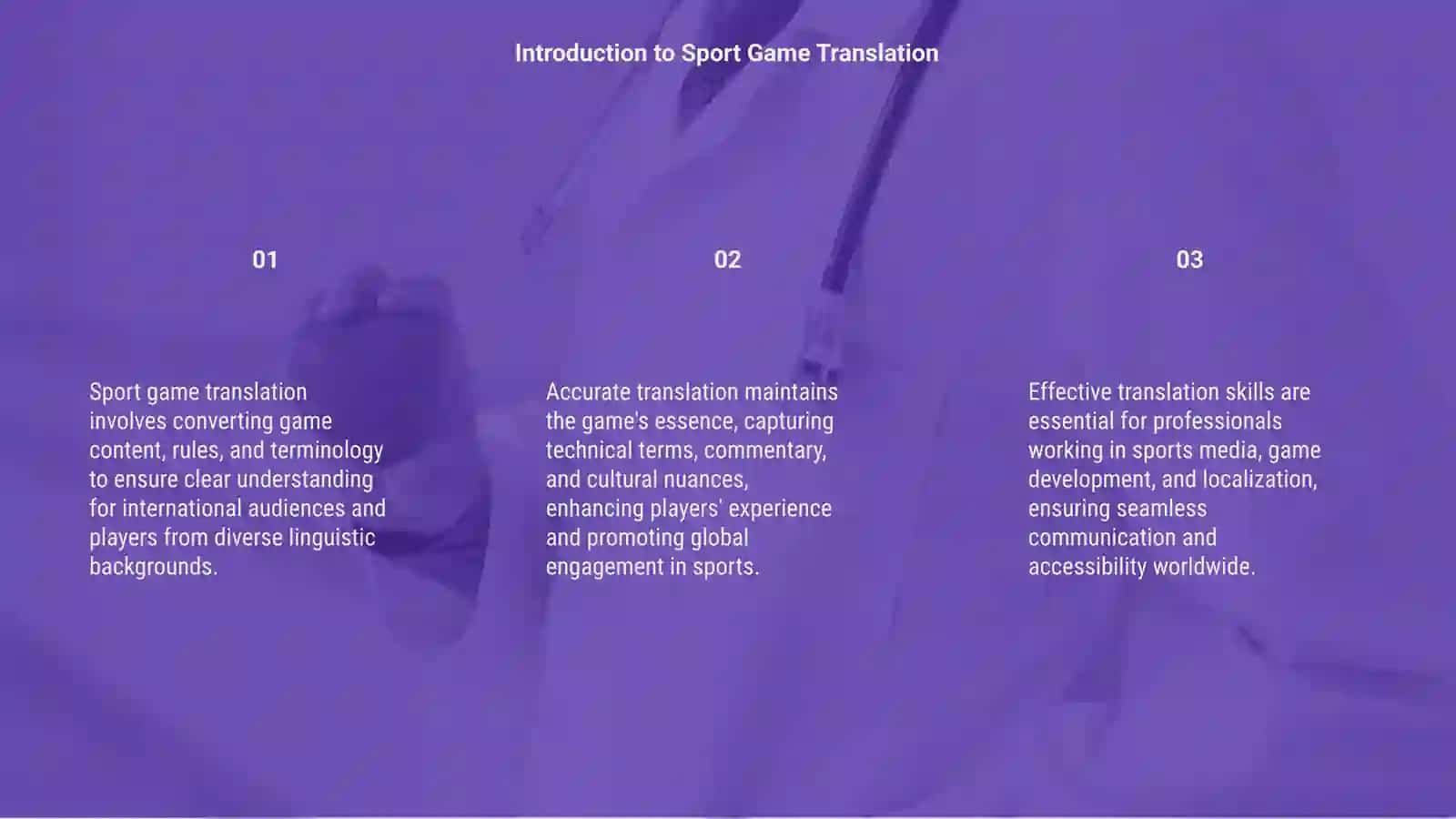 Sport Game Translation 3