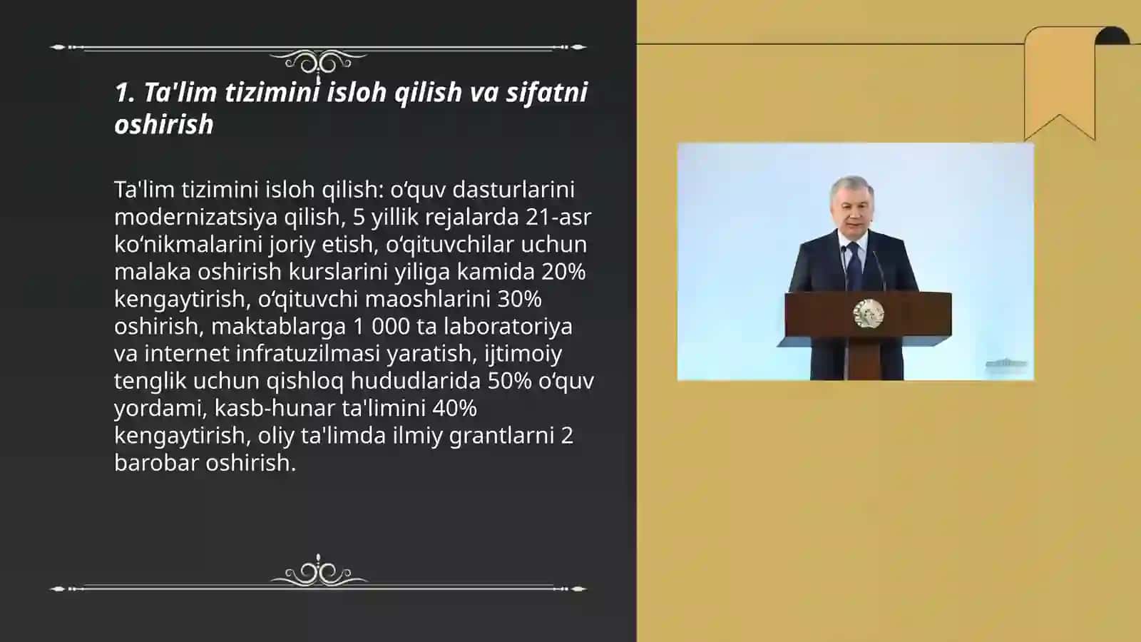 Ta'lim tizimini isloh qilish va sifatni oshirish 3