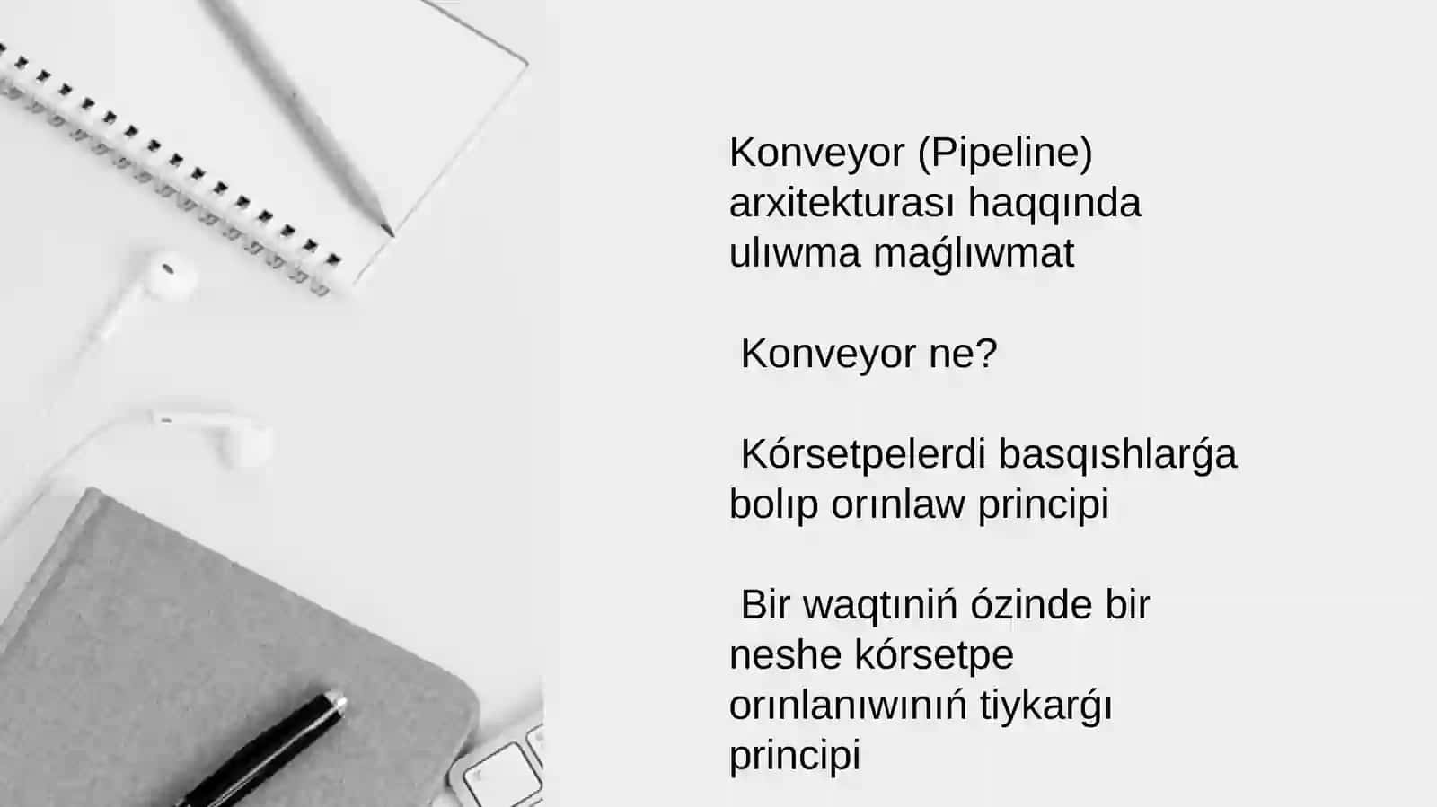 Nátiyjelililikti asırıw : konveyor hám superskalyar qayta islew 3