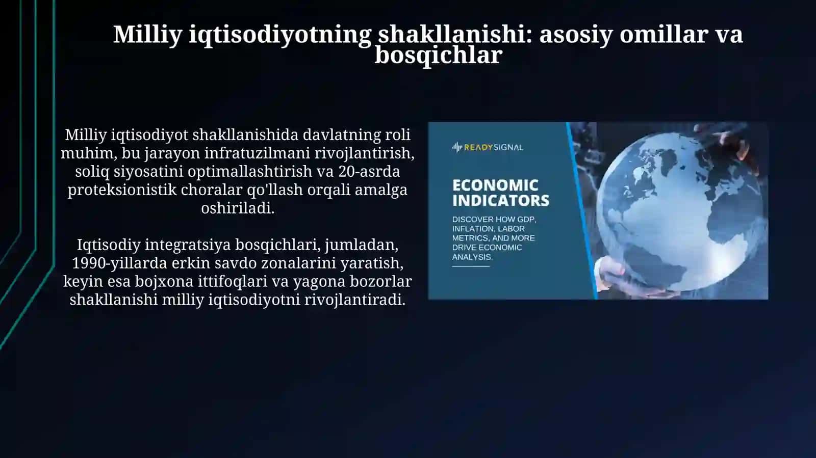 Milliy iqtisodiyotning qaror topishi va uning makroiqtisodiy koʻrsatkichlari 3