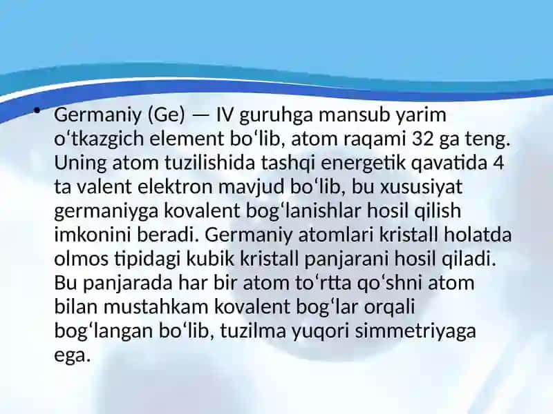 Yarim O’tkazgichlar va Dielektriklar Fizikasi 3