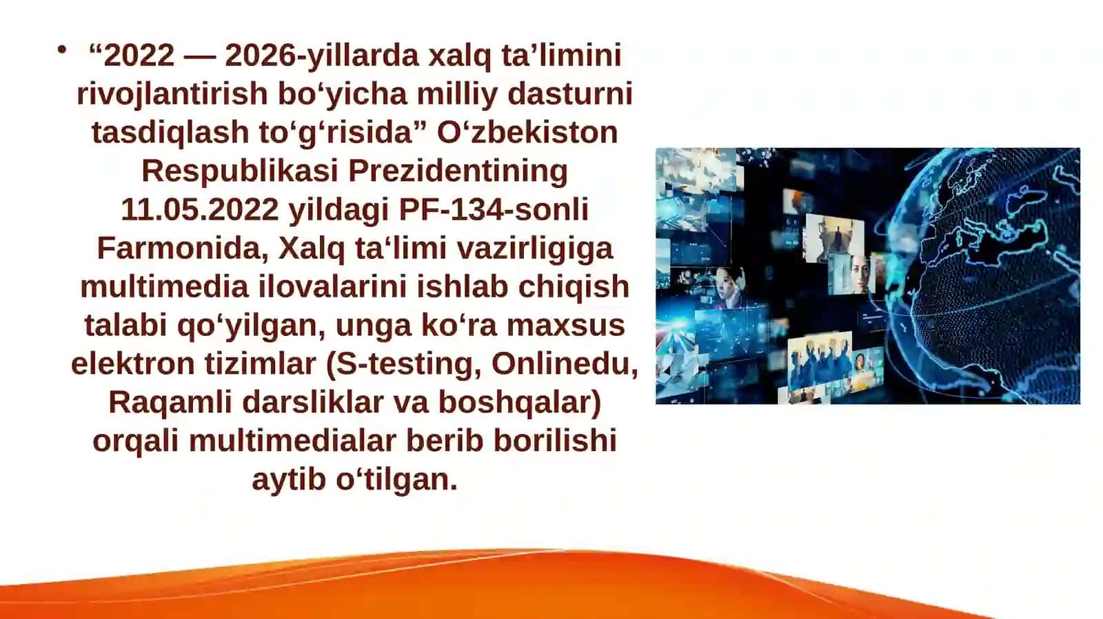 MEDIASAVODXONLIK VA AXBOROT MADANIYATI FANIDAN TAYYORLAGAN TAQDIMOTI 3