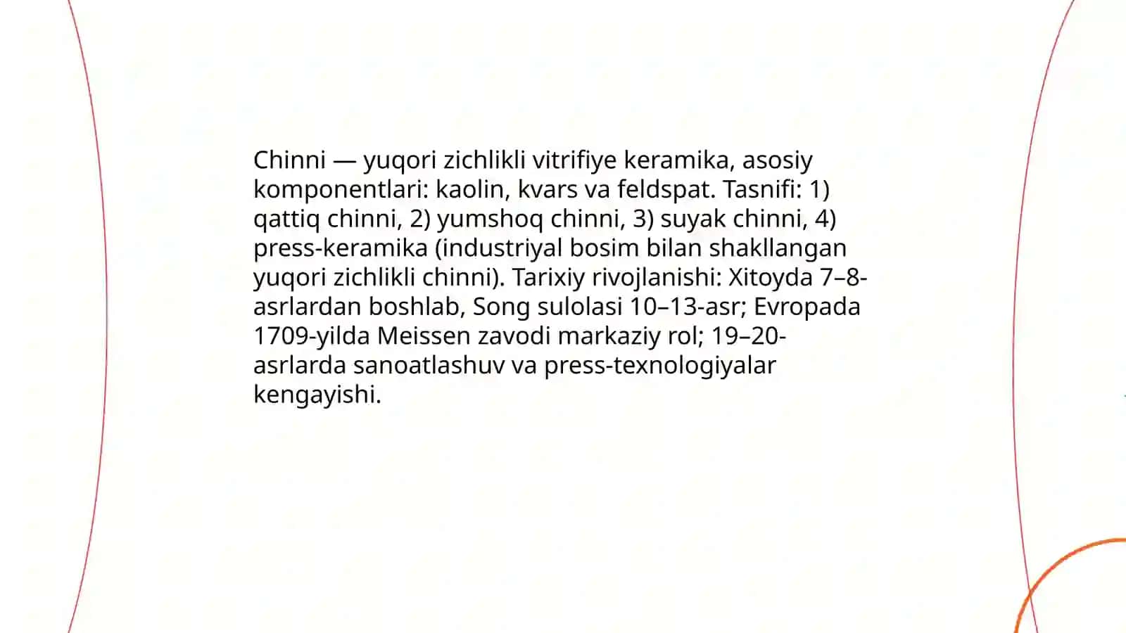 Chinni.pres keramika va sitallar. Texnika va tibbiy xususiyatlar 3
