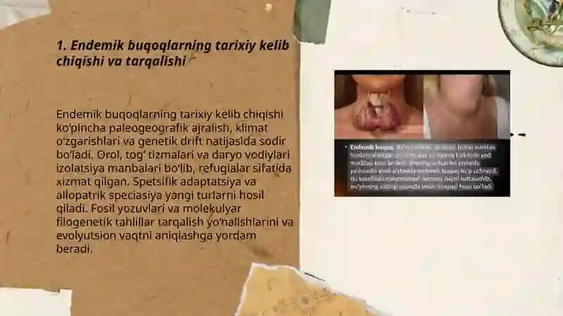 Endemik buqoqning kelib chiqishi,shart sharoitlari va muhitga bog'liqligi 3
