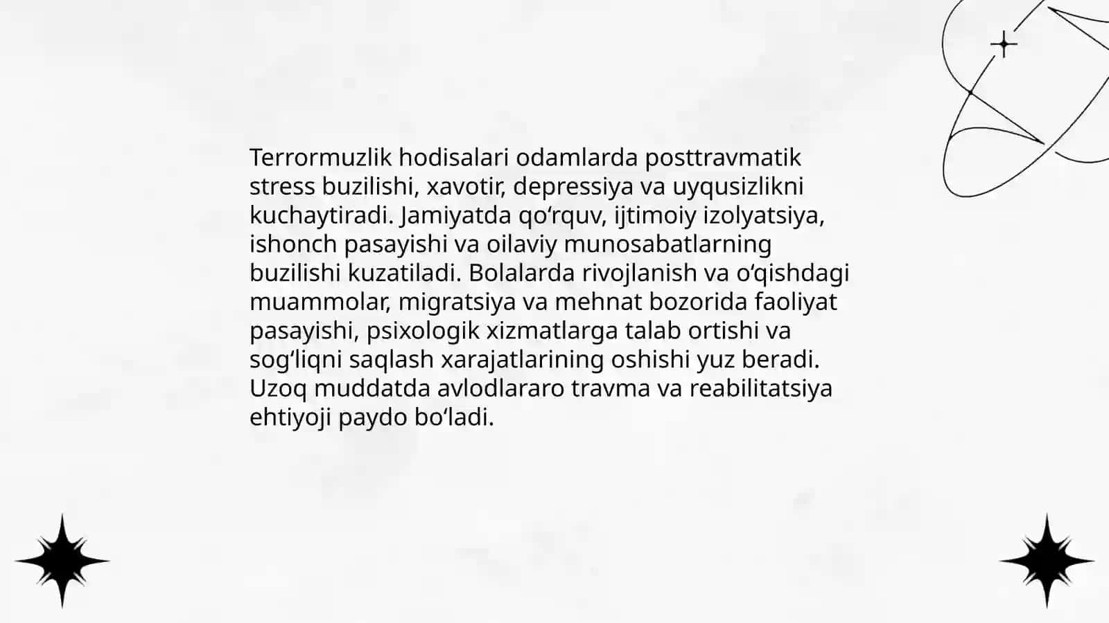 Terrorizmning ijtimoiy va iqtisodiy oqibatlari 3