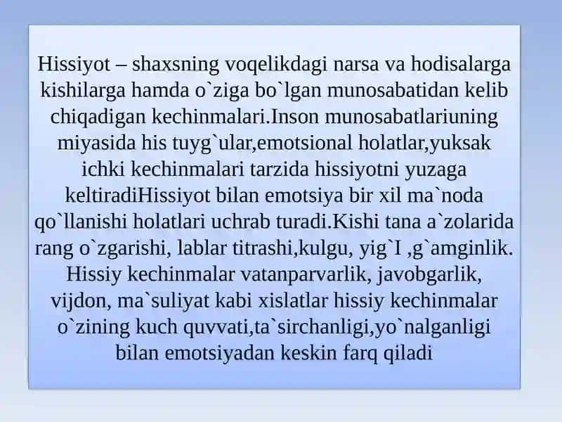 Hissiyot va uning boshqarilishi 3
