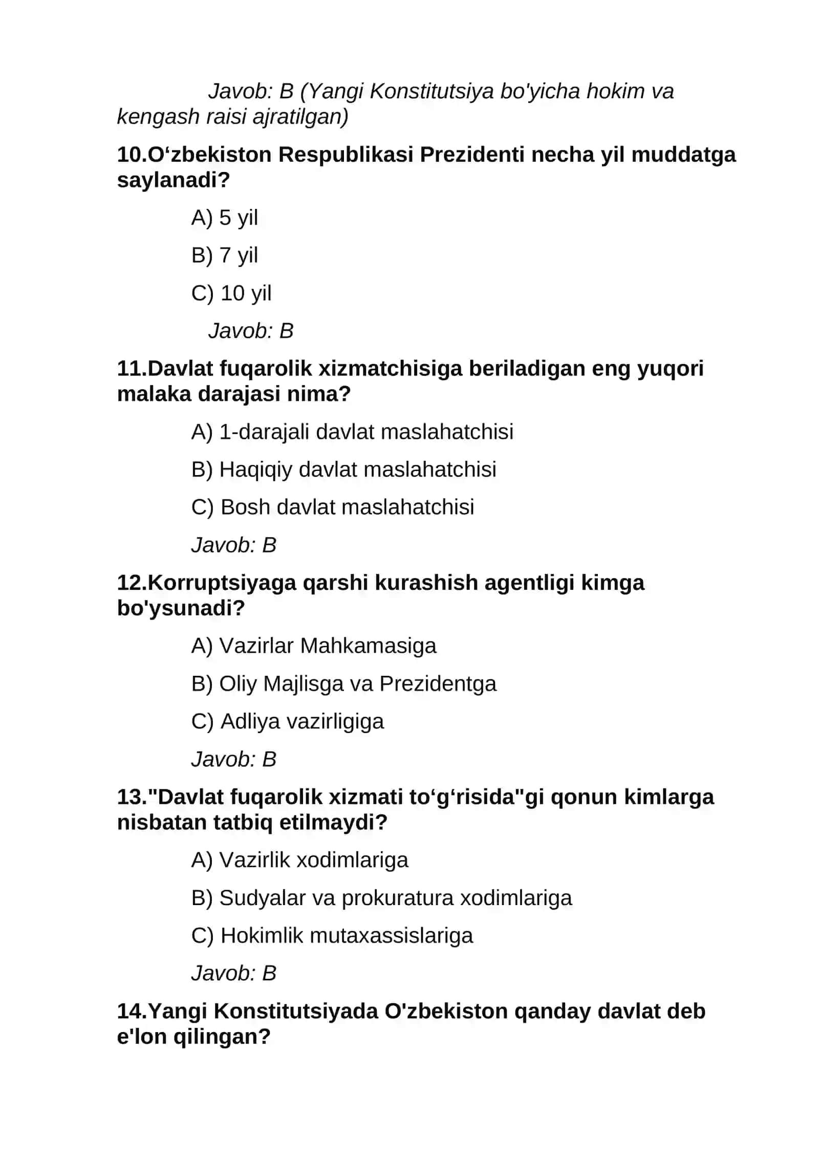 ARGOS TEST SAVOLLARI JAVOBLARI BILAN YANGI 2026-YIL 3