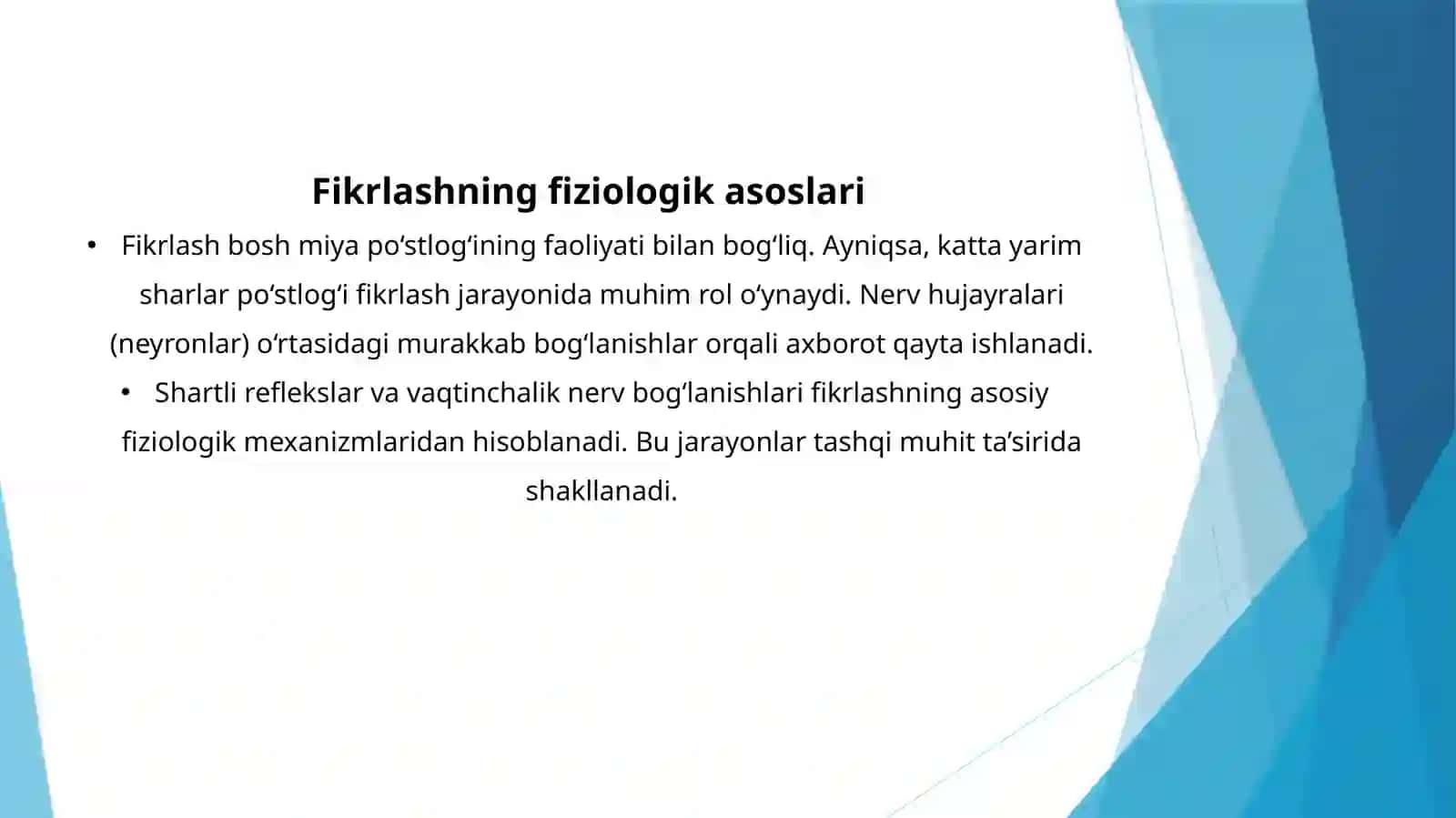 Fikrlash to‘g‘risida hozirgi zamon tasavvurlari 3