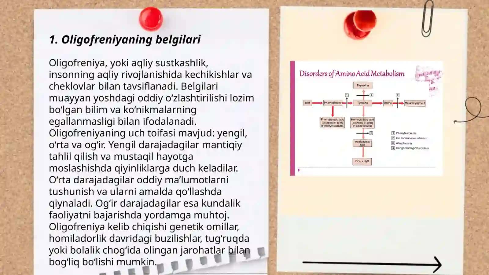 Moddalar almashinuvining buzilishi natijasida kelib chiqadigan oligrofriniya 3