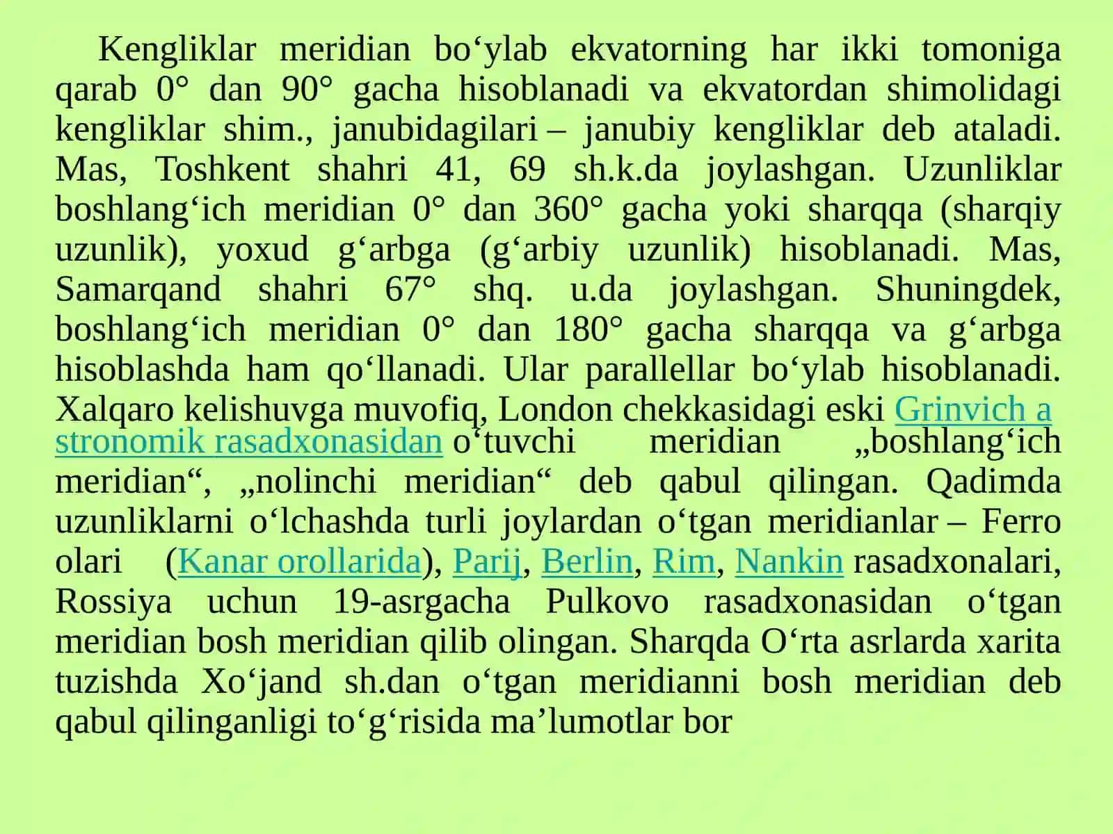 Topografiyada ko‘llaniladigan koordinatalar va balandlik sistemalari 3