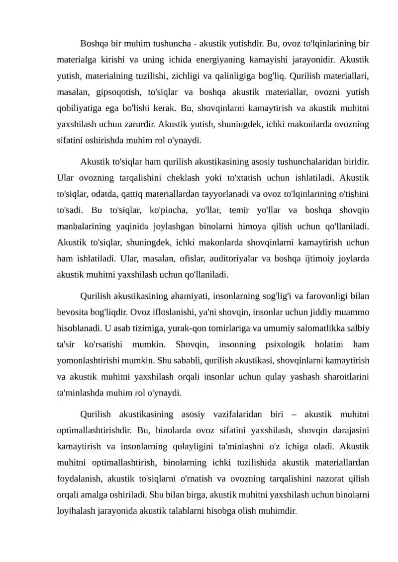 Qurilish akustikasi 3