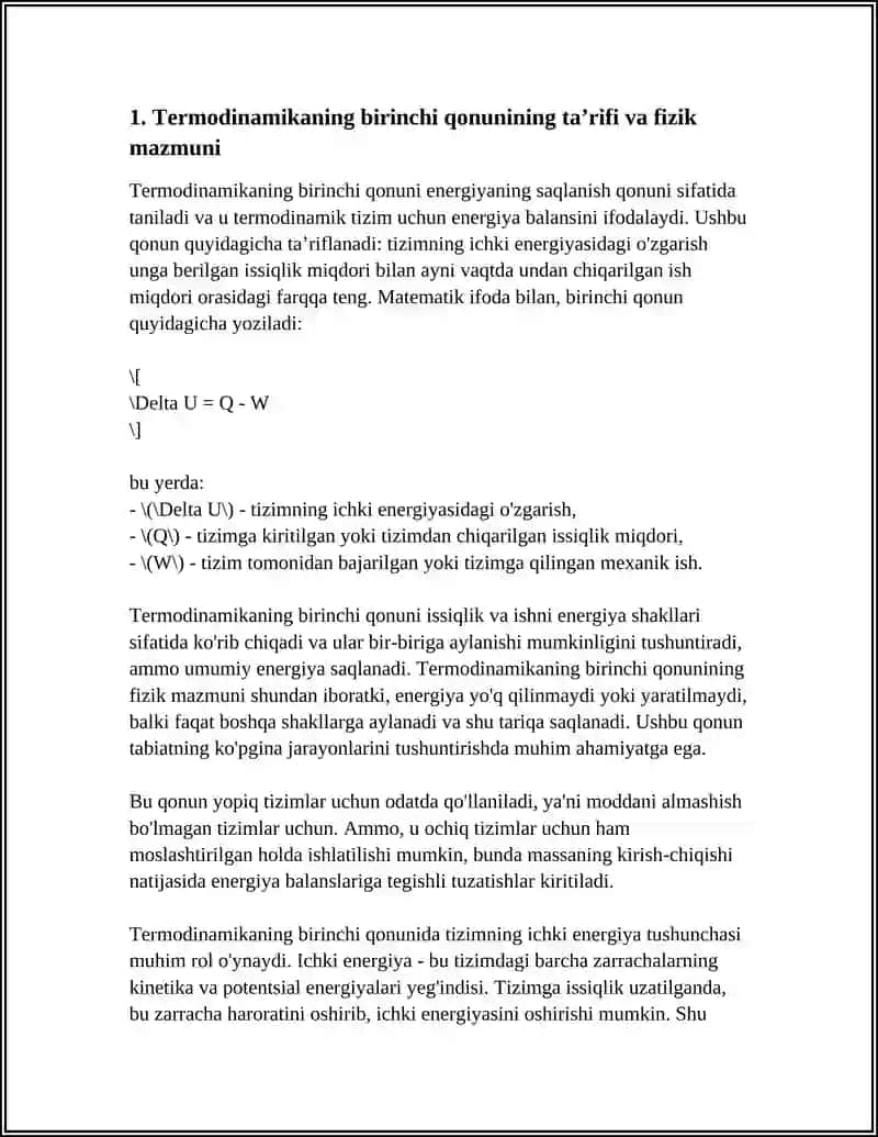 TERMODINAMIKANING BIRINCHI QONUNI 3