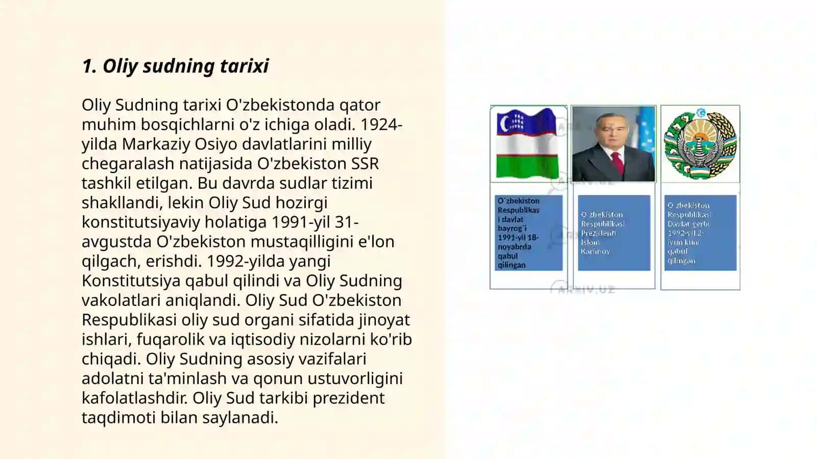 Oliy Sudning Tarixi 3