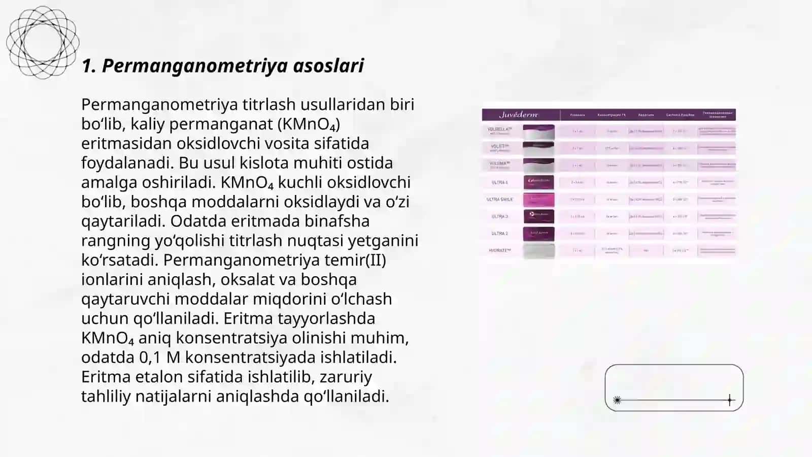 Permanganometriya yodametriya va ularni mohiyati 3