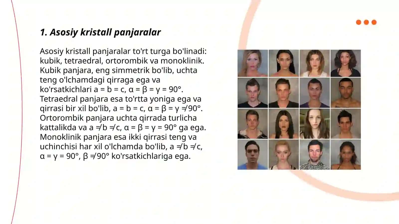 Asosiy kristall panjaralar 3