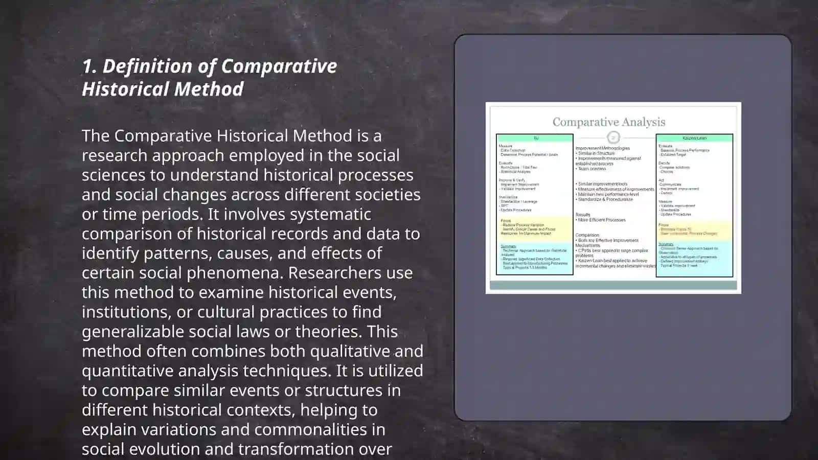 Comparative historical method 3