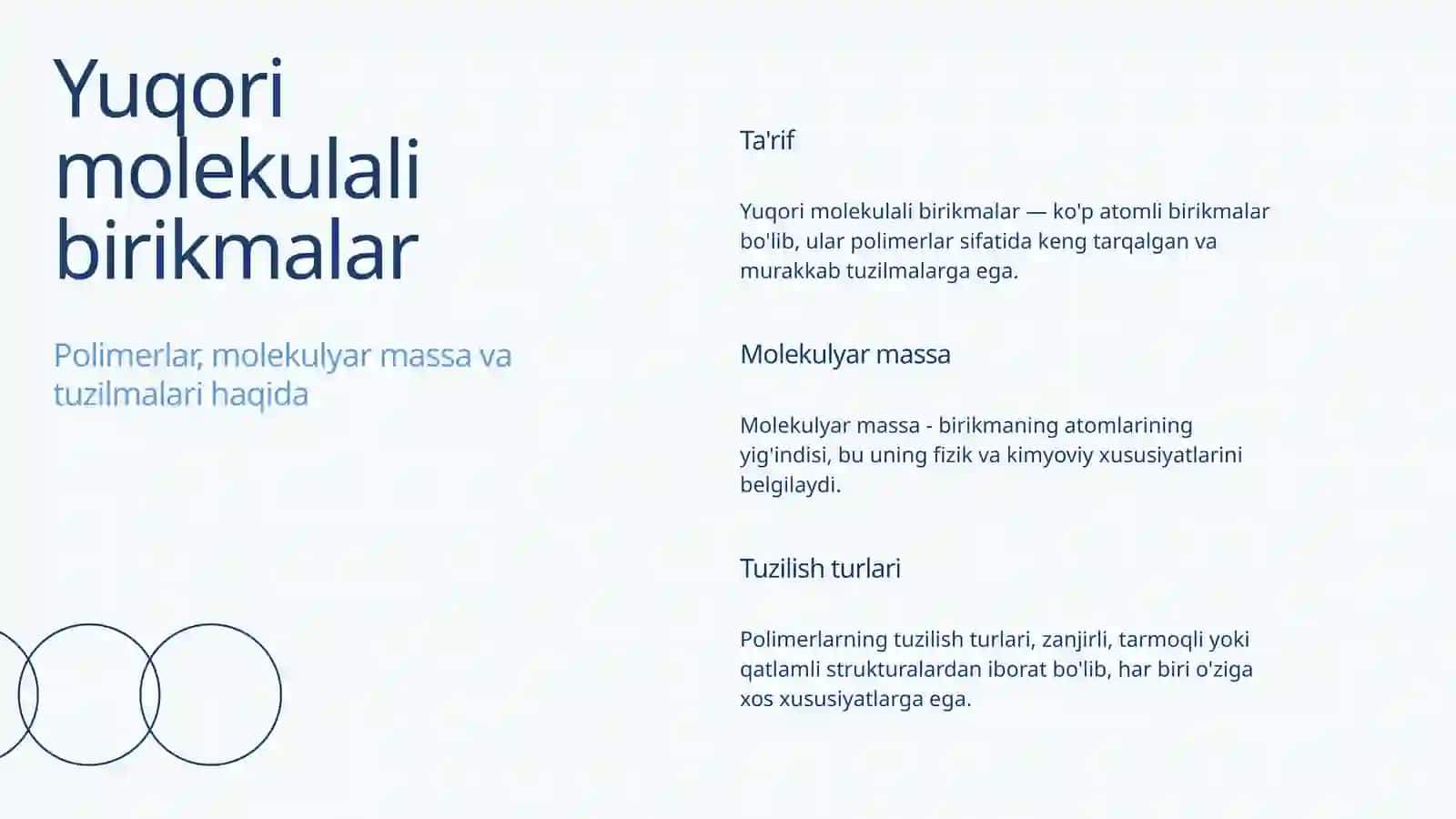 YUQORI MOLEKULALI BIRIKMALAR 3