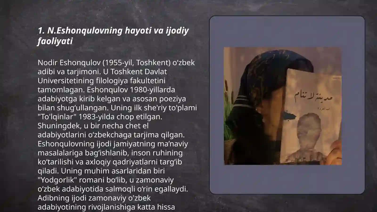 N.Eshonqulovning hayoti va ijodiy faoliyati 3