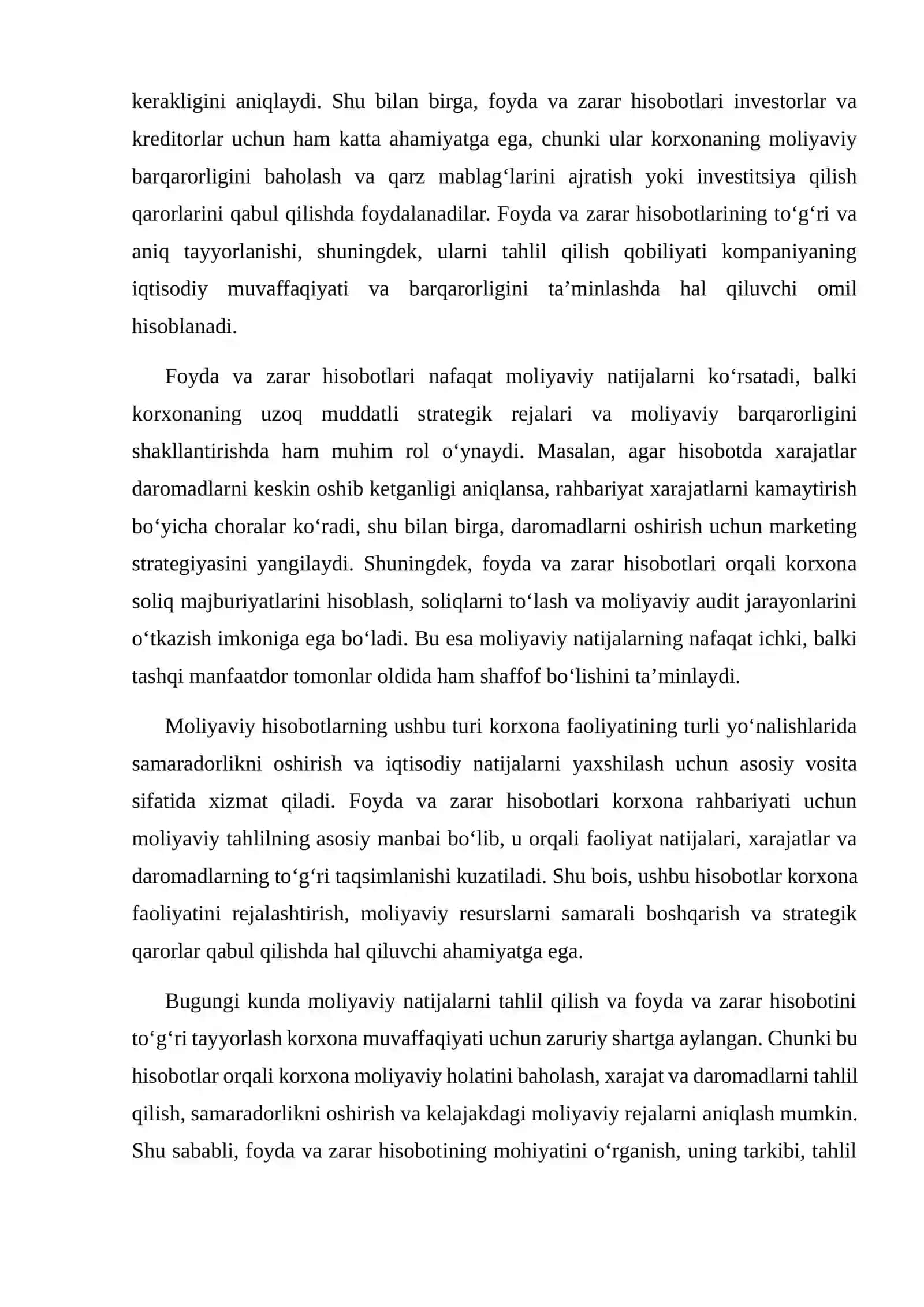 Moliyaviy natijalar: Foyda va zarar hisobotining mohiyati 3