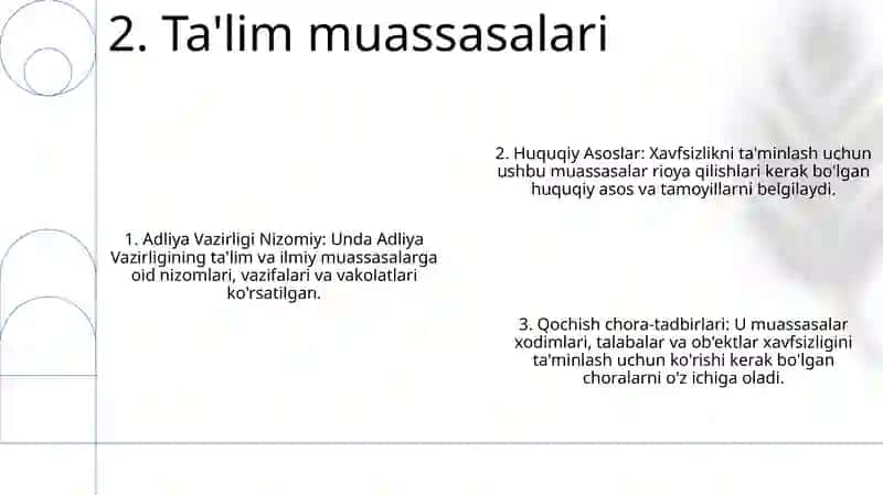 Adliya Vazirligi Tizimidagi TaʼLim Va Ilmiy Tadqiqot Muassasalari 3