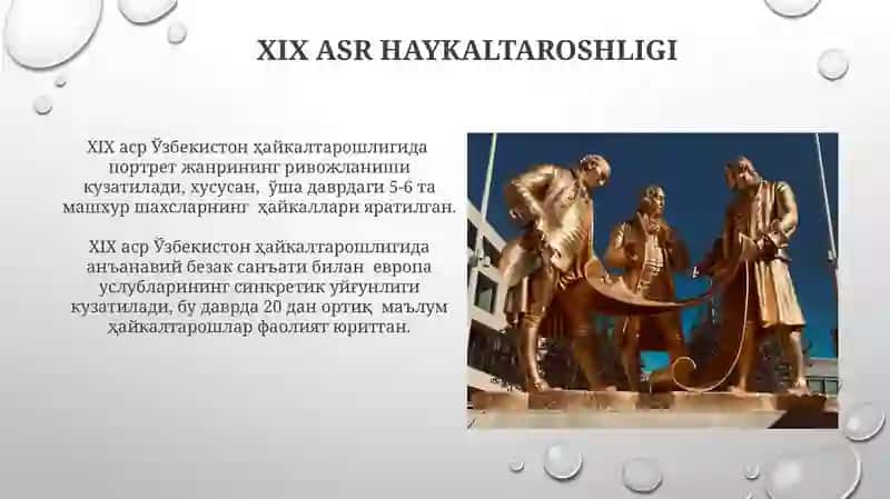 Zamonaviy Oʻzbek Haykaltaroshligi 3