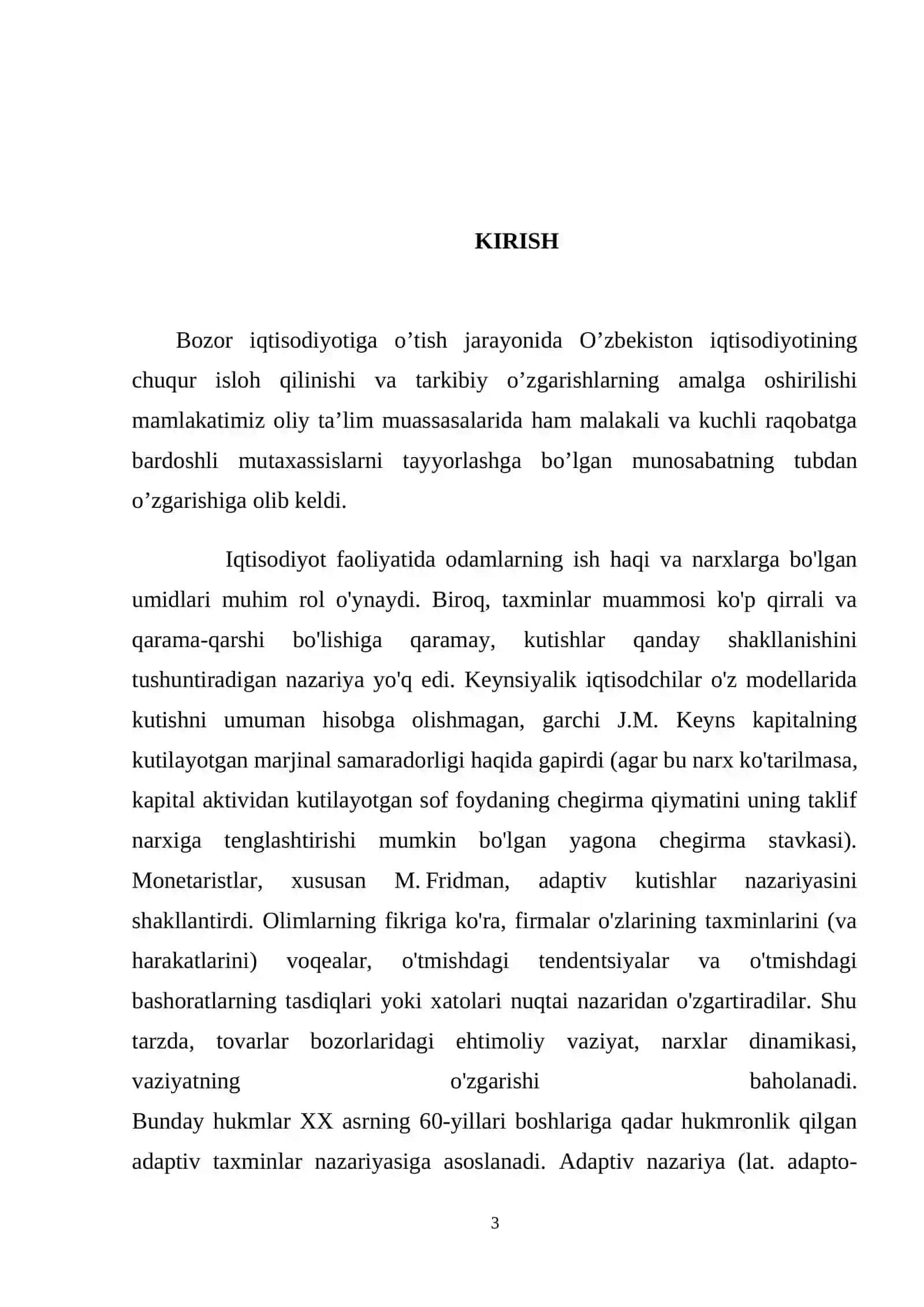 Ratsional kutish nazariyasi 3