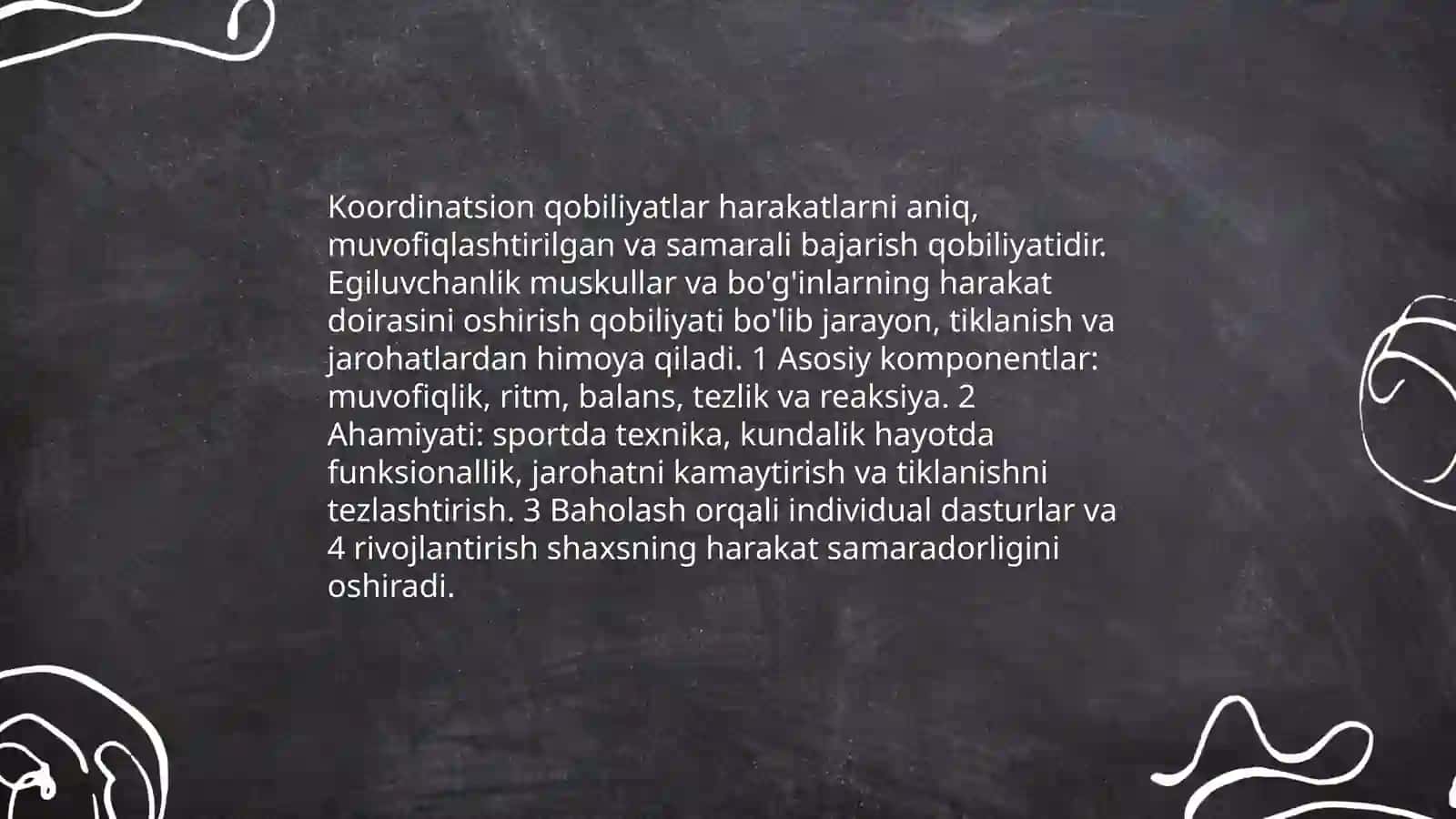Koordinatsion qobiliyatlar va egiluvchanlikni tarbiyalash 3