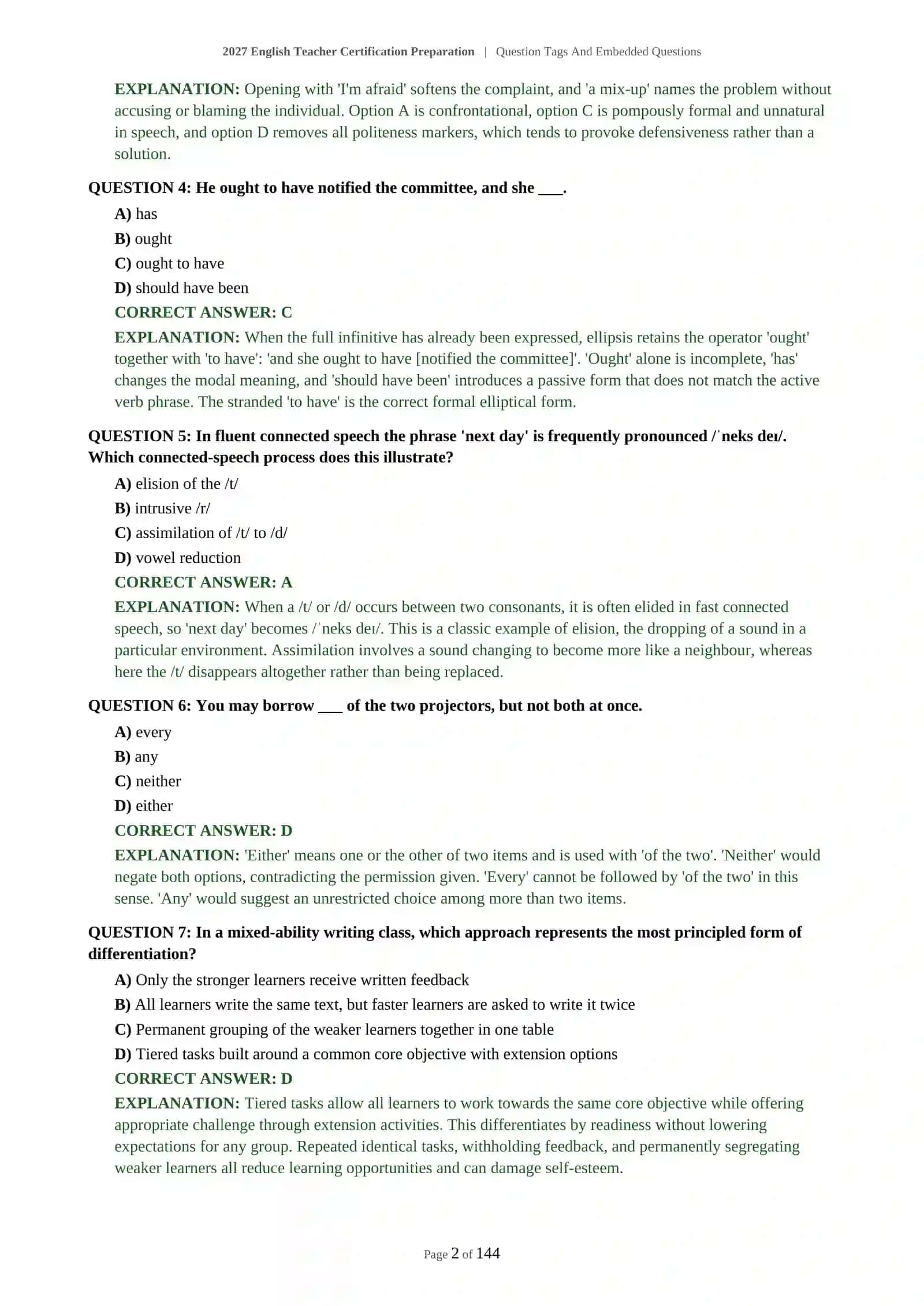 C1-C2 English Teacher Certification Preparation 3