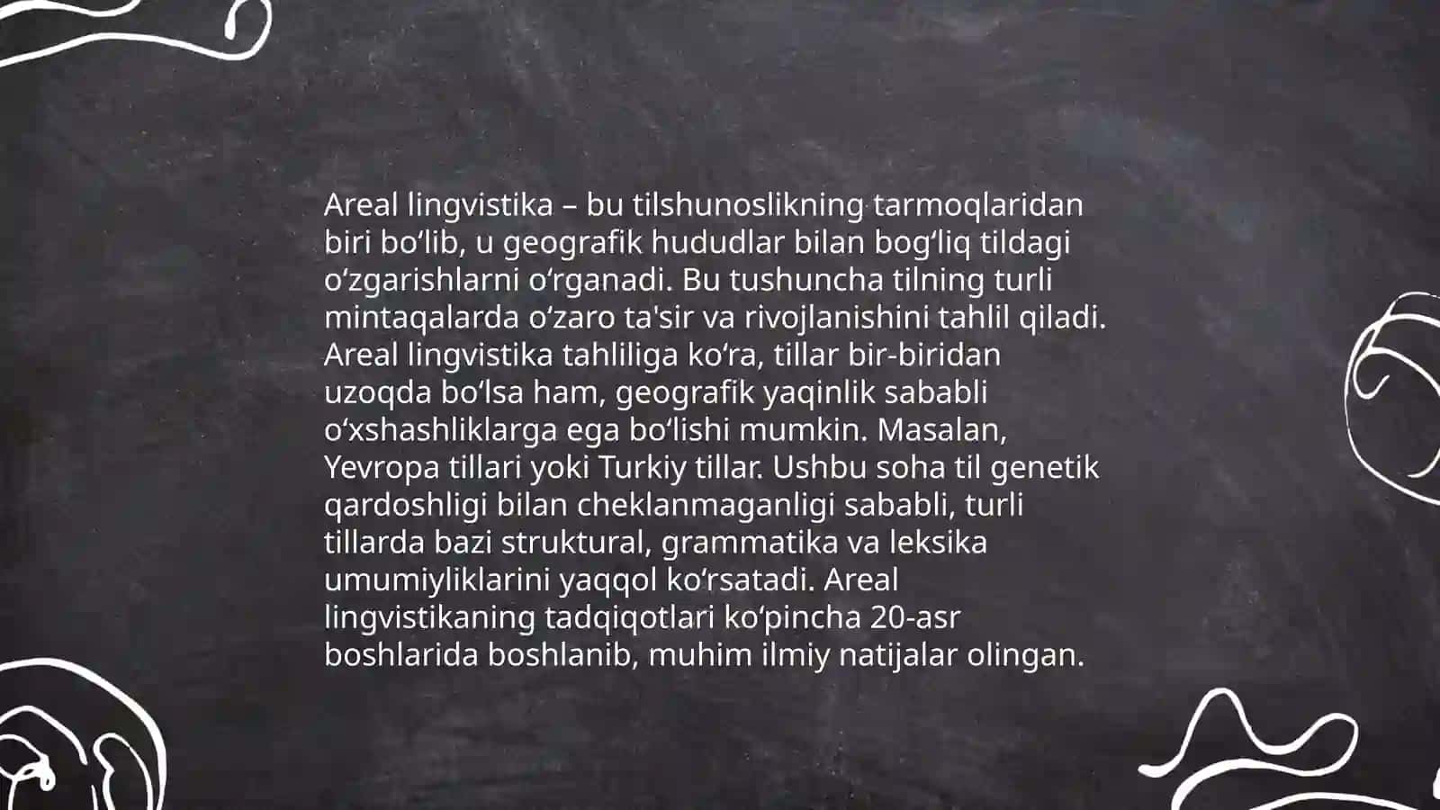 Areal Lingvistikaning o'zbek tilshunosligidagi o'rni 3