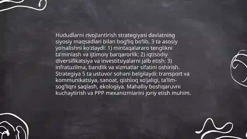 Hududlarni va mintaqani rivojlantirishda davlatning siyosati 3