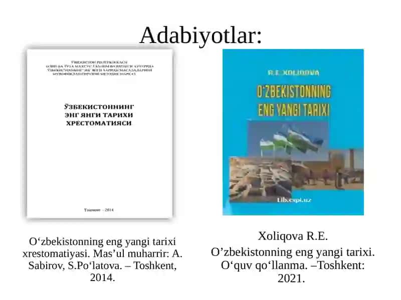 MUSTAQIL O‘ZBEKISTON RESPUBLIKASI TASHKIL TOPISHINING TARIXIY AHAMIYATI. O‘ZBEKISTONNING O‘ZIGA XOS ISTIQLOL VA TARAQQIYOT YO‘LI 2 3