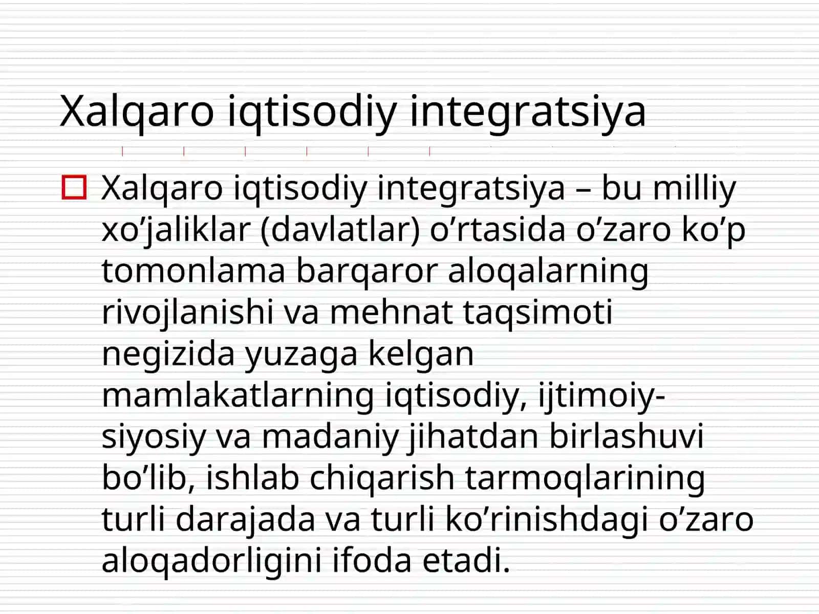 Iqtisodiyotning xalqaro integratsiyasida xorijiy investitsiyalarning o’rni 3