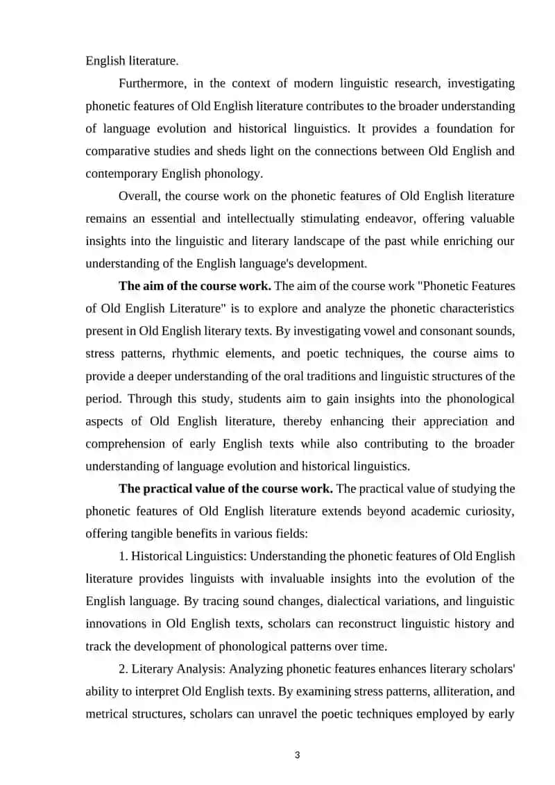 Phonetic Features of Old English Literature 3
