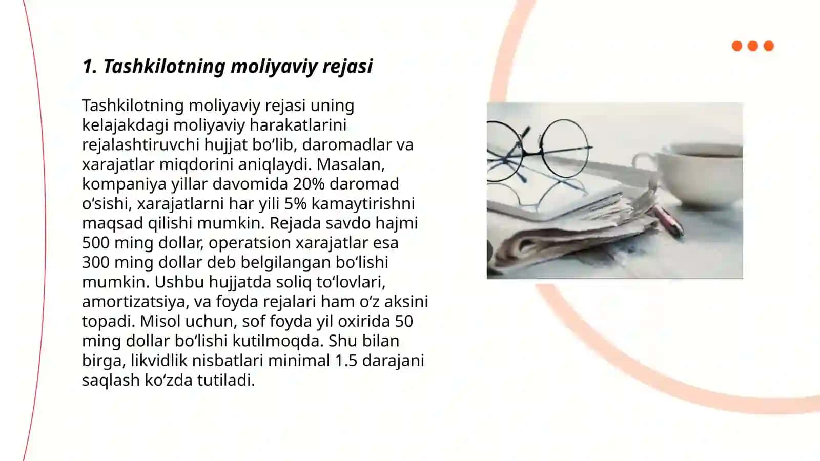 Tashkilotdagi moliya 3