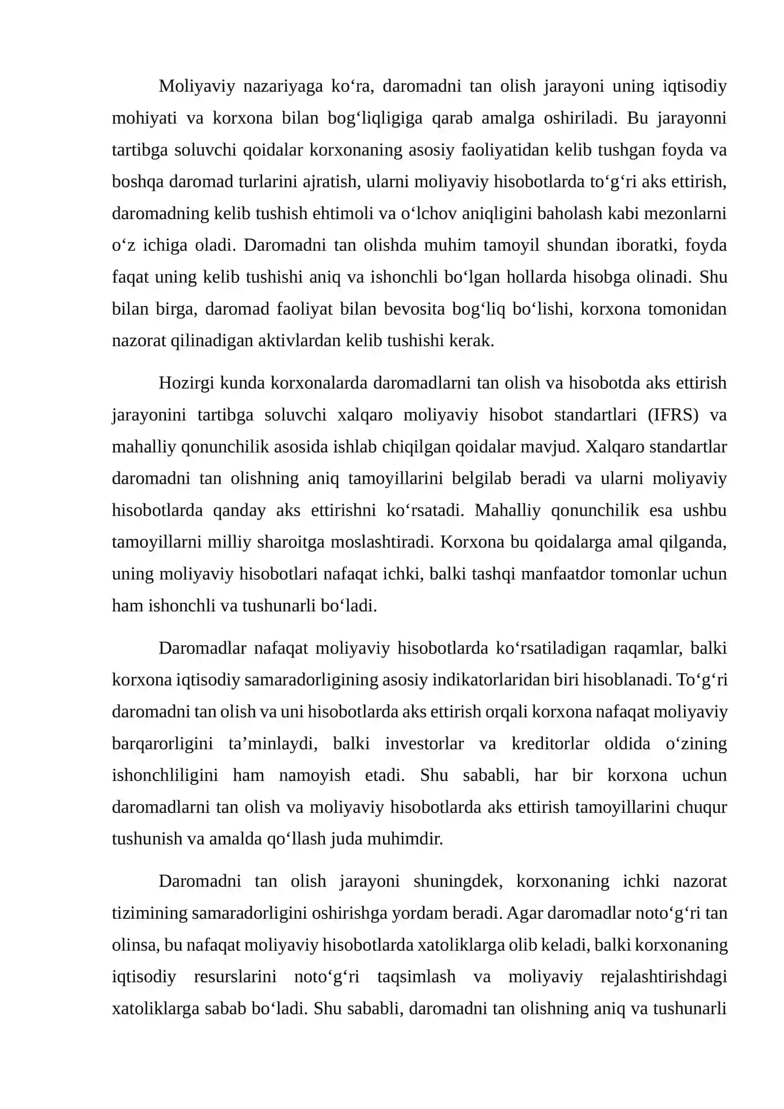 Daromadlarni tan olish va hisobotda aks ettirish 3